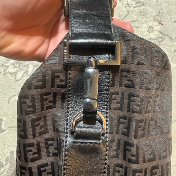Prew-Owned FENDI Zucca Shoulder Bag - Picture 4 of 15